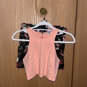 Charlotte Russe Tank Top and Shorts Set